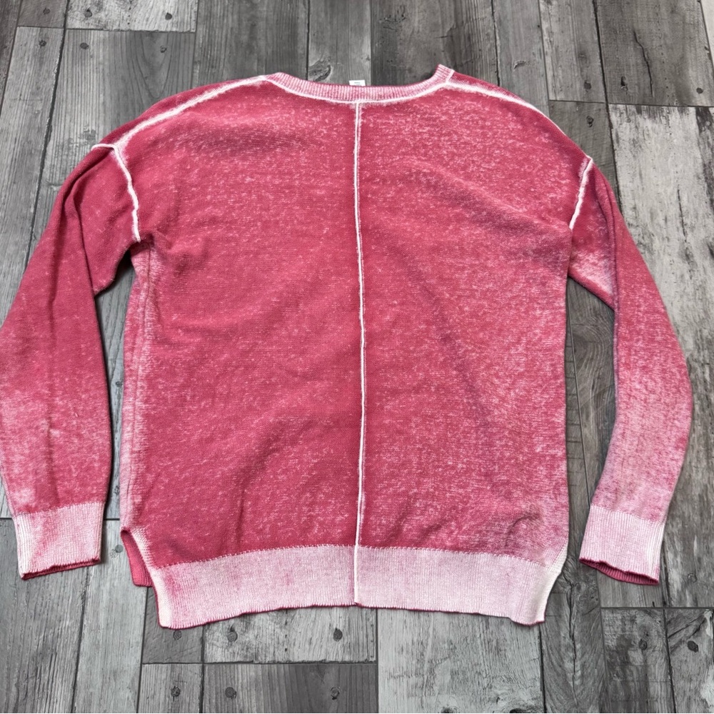 Sundance Catalog Cece V Neck Lightweight Sweater Small Boho Exposed Seams Small - Picture 4 of 6
